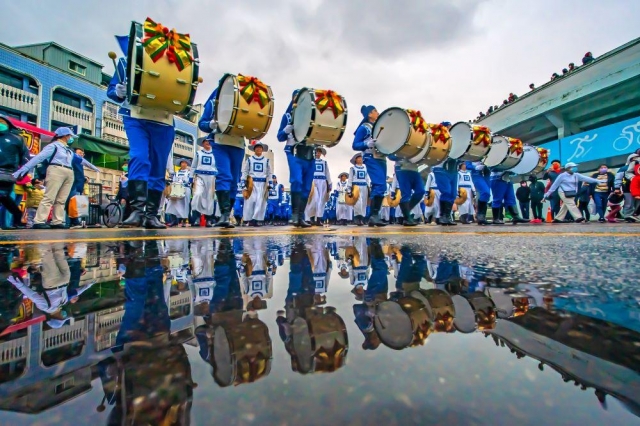 鼓隊倒映之美-2022嘉義市國際管樂節攝影比賽-網路人氣獎票選