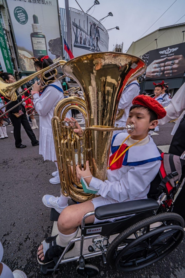 輪椅鼓樂手-2022嘉義市國際管樂節攝影比賽-網路人氣獎票選