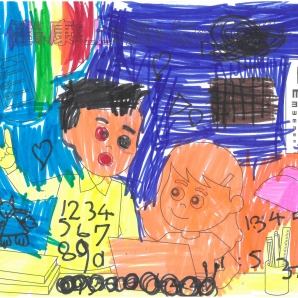 陳O安-112年網路世界停看聽繪畫著色比賽網路人氣獎_幼兒園組