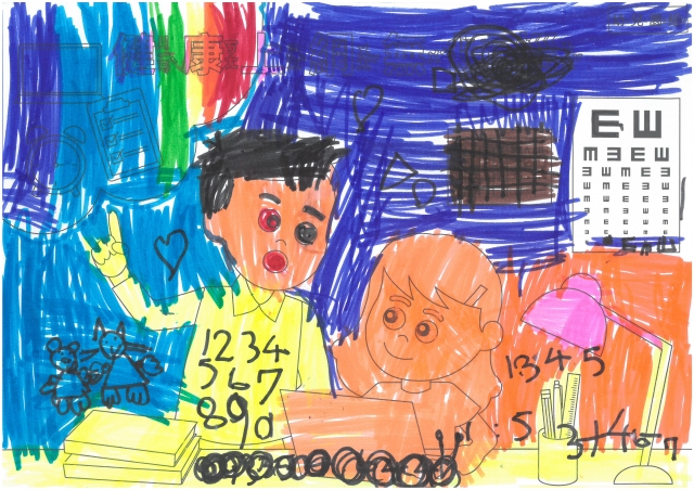 陳O安-112年網路世界停看聽繪畫著色比賽網路人氣獎_幼兒園組