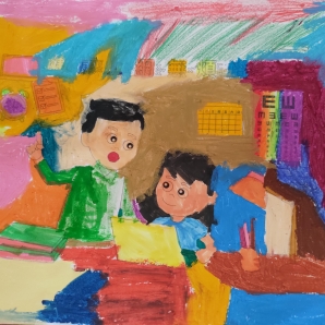 陳O恩-112年網路世界停看聽繪畫著色比賽網路人氣獎_幼兒園組