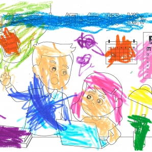 黃O守-112年網路世界停看聽繪畫著色比賽網路人氣獎_幼兒園組