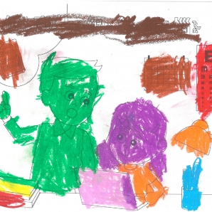 鄒O晏-112年網路世界停看聽繪畫著色比賽網路人氣獎_幼兒園組