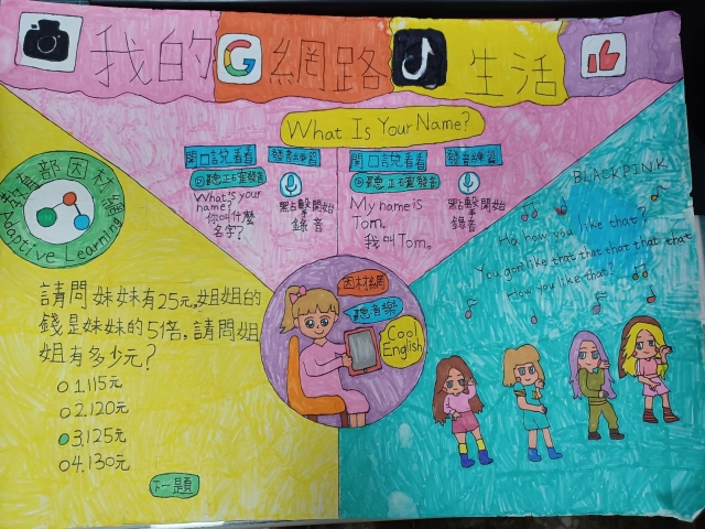 黃O評-112年網路世界停看聽繪畫著色比賽網路人氣獎＿國小中年級組