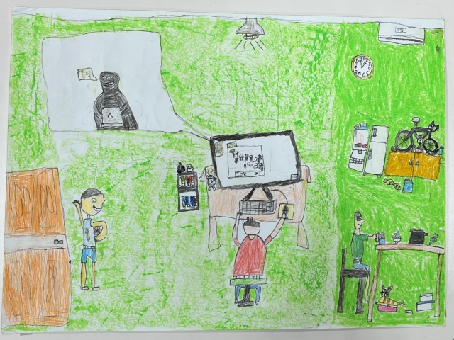 陳O邑-112年網路世界停看聽繪畫著色比賽網路人氣獎＿國小高年級組