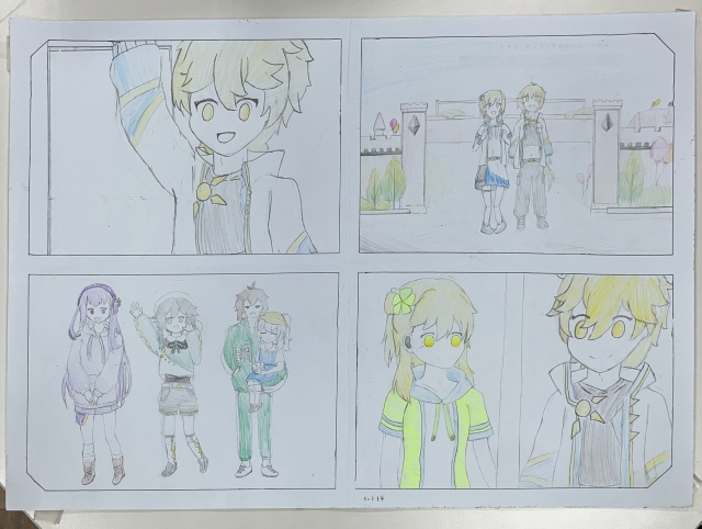 杜O葳-112年網路世界停看聽繪畫著色比賽網路人氣獎＿國小高年級組