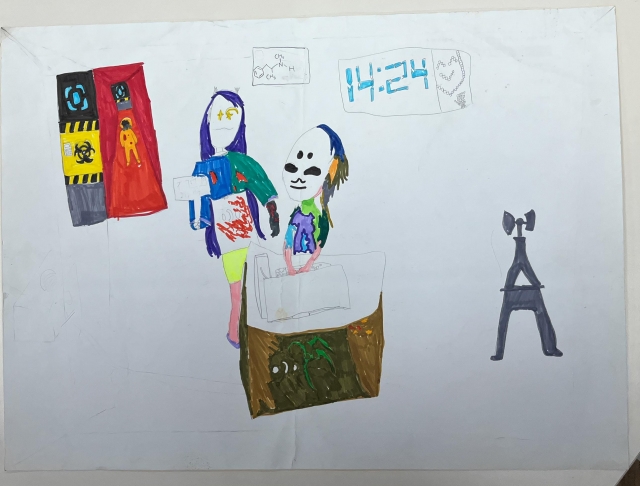 陳O嘉-112年網路世界停看聽繪畫著色比賽網路人氣獎＿國小高年級組