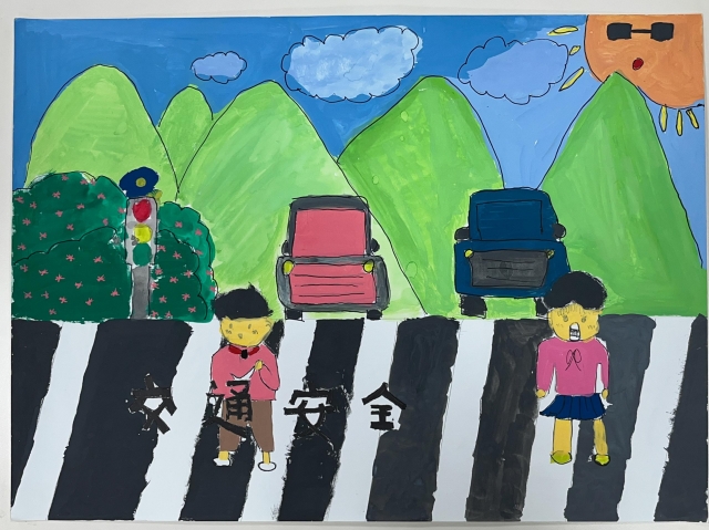 蔡O凱-112年網路世界停看聽繪畫著色比賽網路人氣獎＿國小高年級組