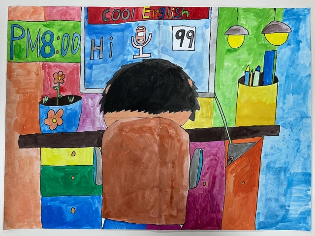 邱O翔-112年網路世界停看聽繪畫著色比賽網路人氣獎＿國小高年級組