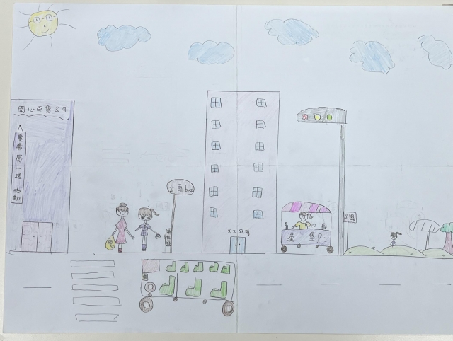 郭O晴-112年網路世界停看聽繪畫著色比賽網路人氣獎＿國小高年級組