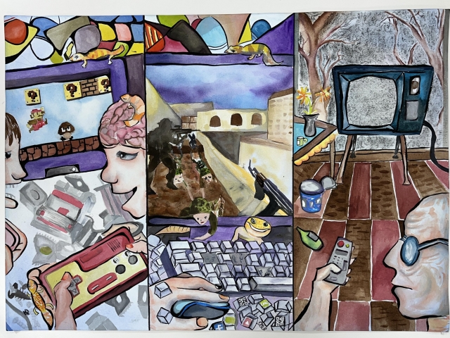 陳O志-112年網路世界停看聽繪畫著色比賽網路人氣獎＿國小高年級組