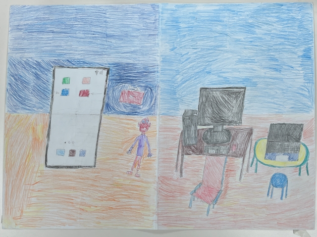 傅O程-112年網路世界停看聽繪畫著色比賽網路人氣獎＿國小高年級組