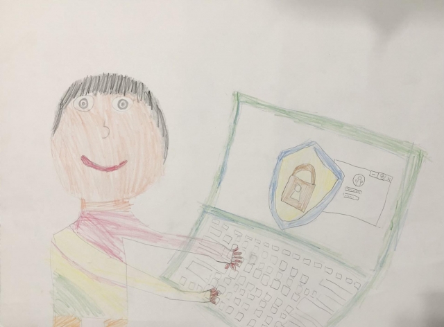 李O翔-112年網路世界停看聽繪畫著色比賽網路人氣獎＿國小高年級組