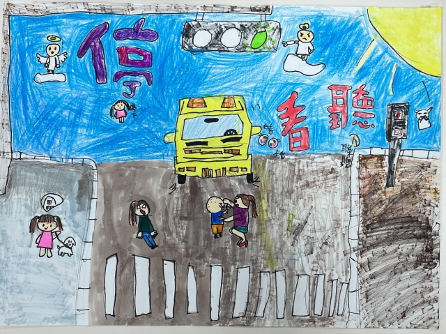 陳O萱-112年網路世界停看聽繪畫著色比賽網路人氣獎＿國小高年級組