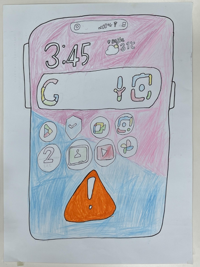 鄭O軒-112年網路世界停看聽繪畫著色比賽網路人氣獎＿國小高年級組