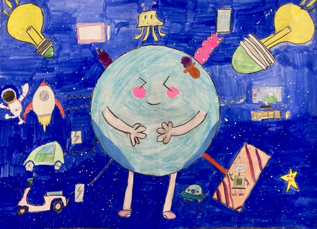 陳O語-112年網路世界停看聽繪畫著色比賽網路人氣獎＿國小高年級組