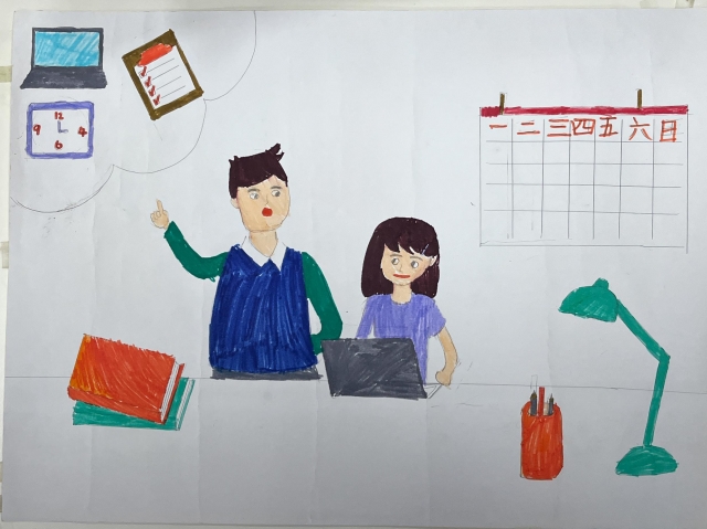 徐O婷-112年網路世界停看聽繪畫著色比賽網路人氣獎＿國小高年級組