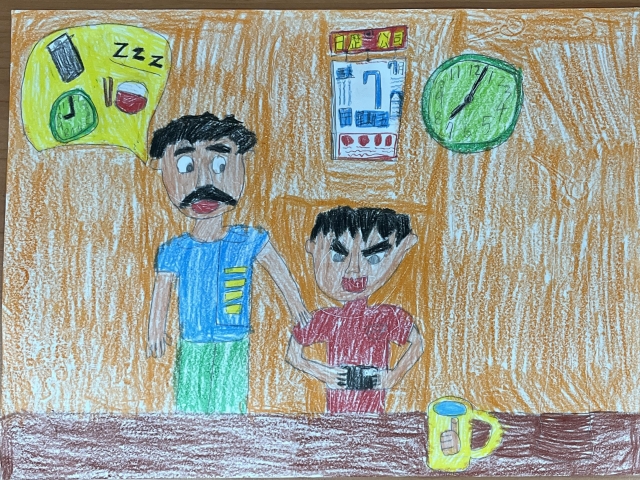 葉O廷-112年網路世界停看聽繪畫著色比賽網路人氣獎＿國小高年級組