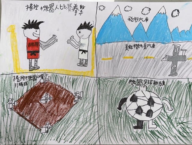 曾O辰-112年網路世界停看聽繪畫著色比賽網路人氣獎＿國小高年級組