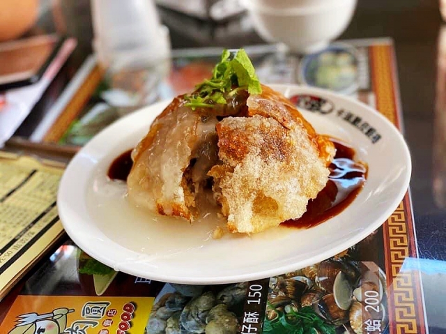 黑皮海鮮餐廳-巨無霸海鮮肉圓-山海珍饌-嘉義縣商圈美食東西軍爭霸戰-決賽線上投票