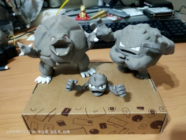 [神奇寶貝/寶可夢] 小拳石的進化＃PLA植纖線材-pancolour 3D列印植纖線材作品人氣票選