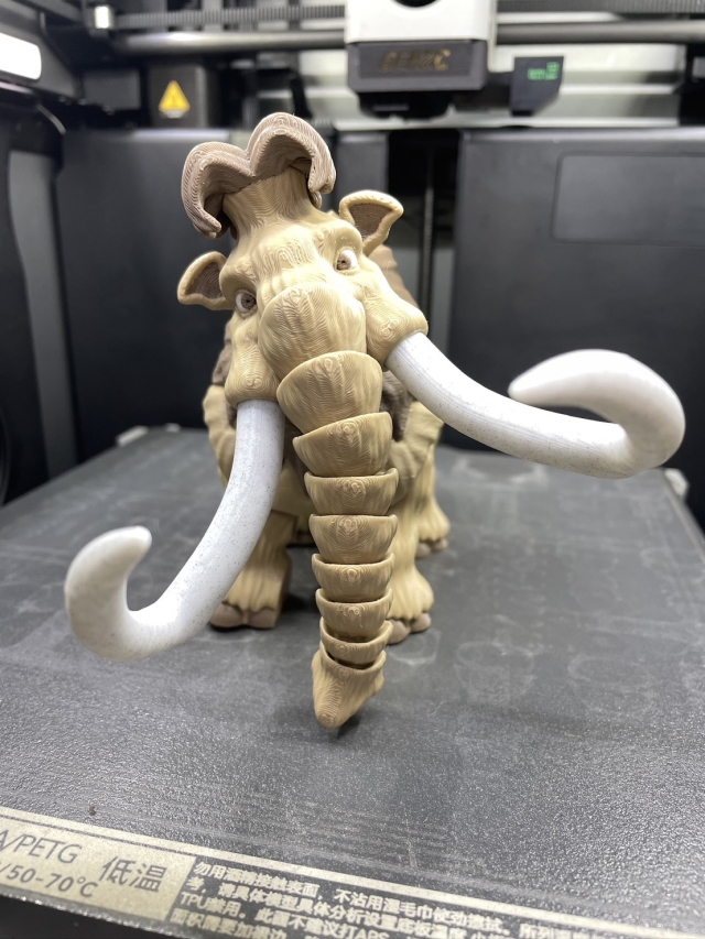 Manny 蠻尼長毛象 ＃PLA植纖線材(咖啡,稻穀)-pancolour 3D列印植纖線材作品人氣票選