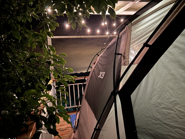 遠眺埔里的 X9-Show 出你的 KZM 帳篷!