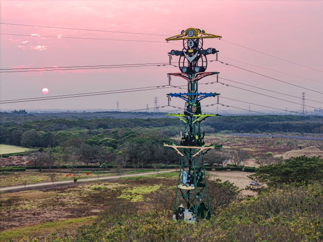 11-造型電塔夕陽-2024大潮藝文市集系列活動~潮州之美攝影比賽人氣獎票選活動