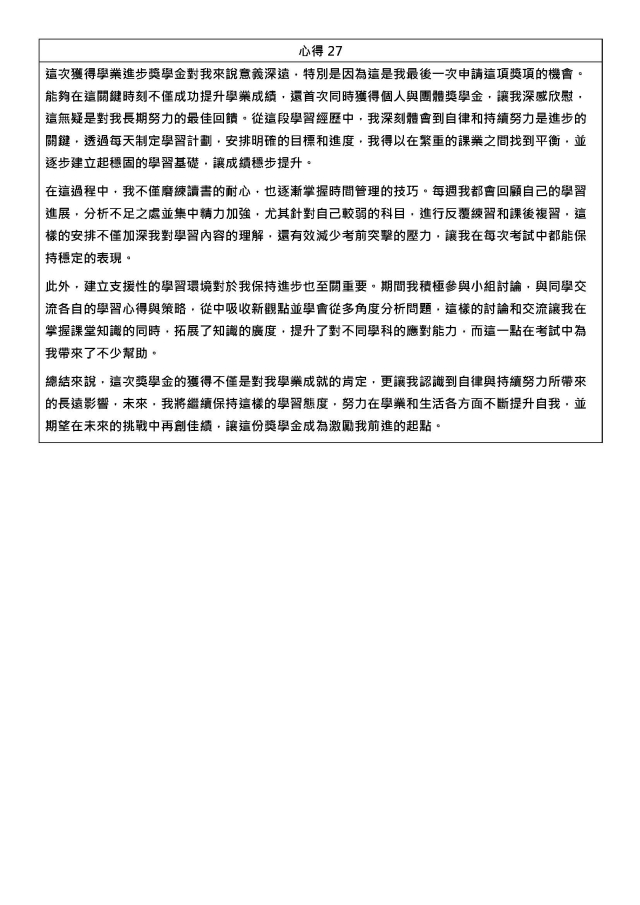 心得27-1122學期學業精進優秀心得競賽