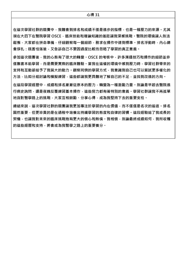 心得31-1122學期學業精進優秀心得競賽