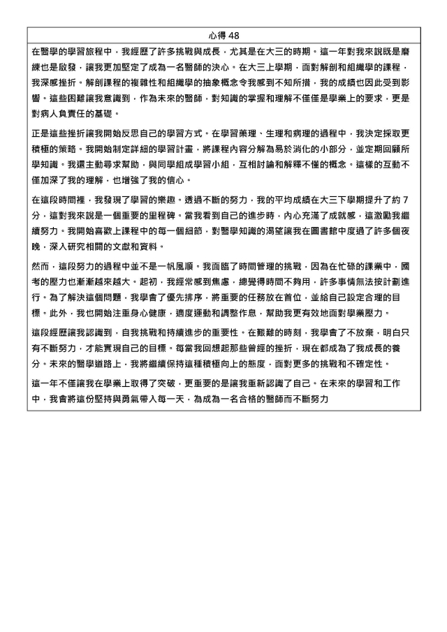 心得48-1122學期學業精進優秀心得競賽