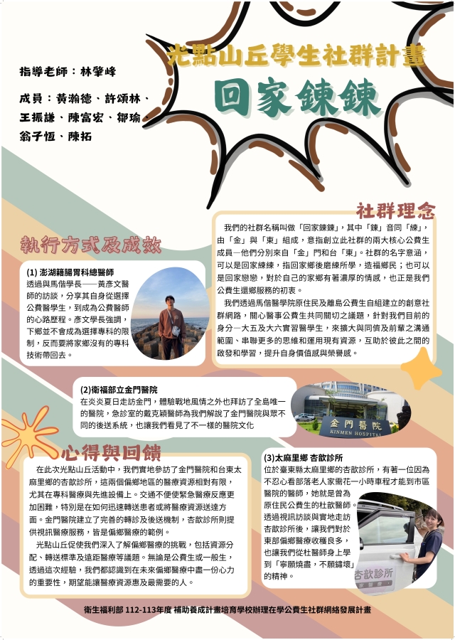 馬偕醫學院－回家錬錬社群-❗ 光點山丘 人氣投票 ❗