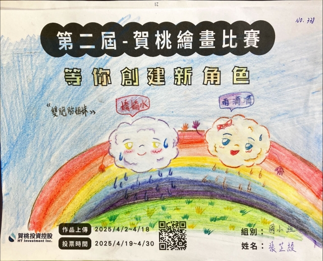 賀桃家雙胞胎姊妹-【賀桃投資控股】繪畫比賽-等你創建新角色!