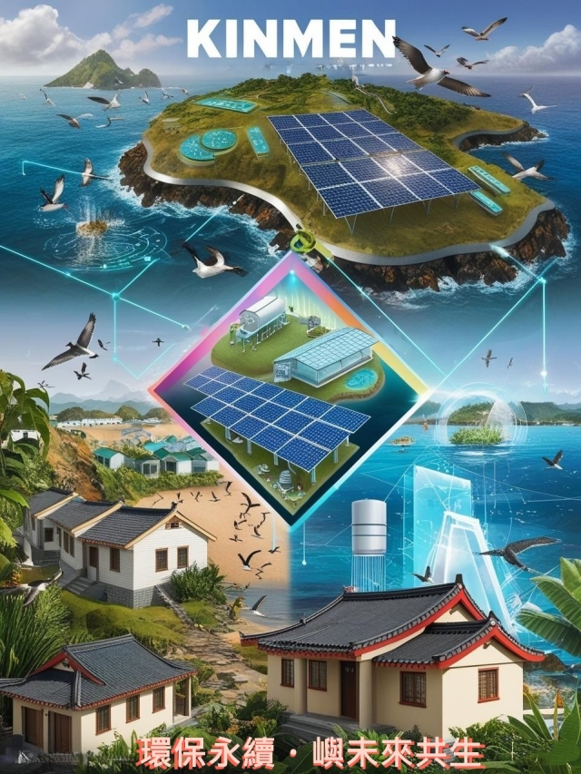 永續之光・嶼未來共生 (Light of Sustainability・Coexisting with the Futu-114年金門縣環境教育AI創圖徵選活動