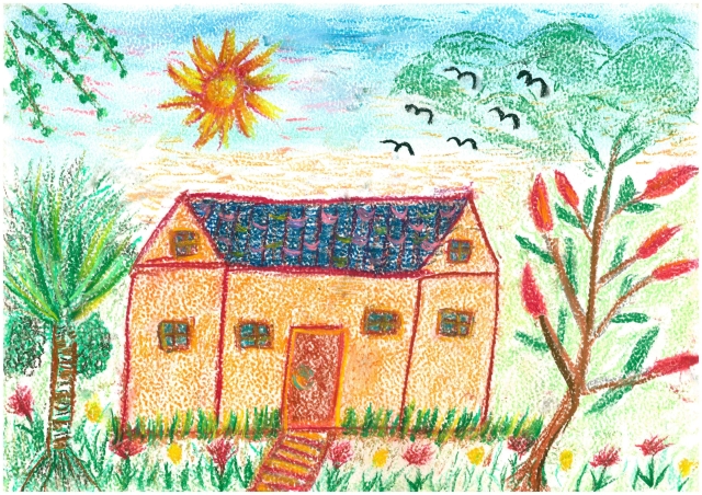 在心裡的房子-【網路票選】2025國際失智症月-創意無限「抗爭流失記憶的勇氣」繪畫競賽~關懷弱勢暨港務業務宣導活動
