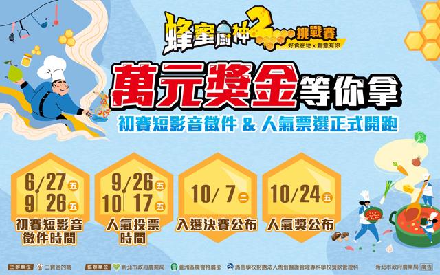 【2025 蜂蜜廚神2挑戰賽】初賽短影音徵件&人氣票選正式開跑！