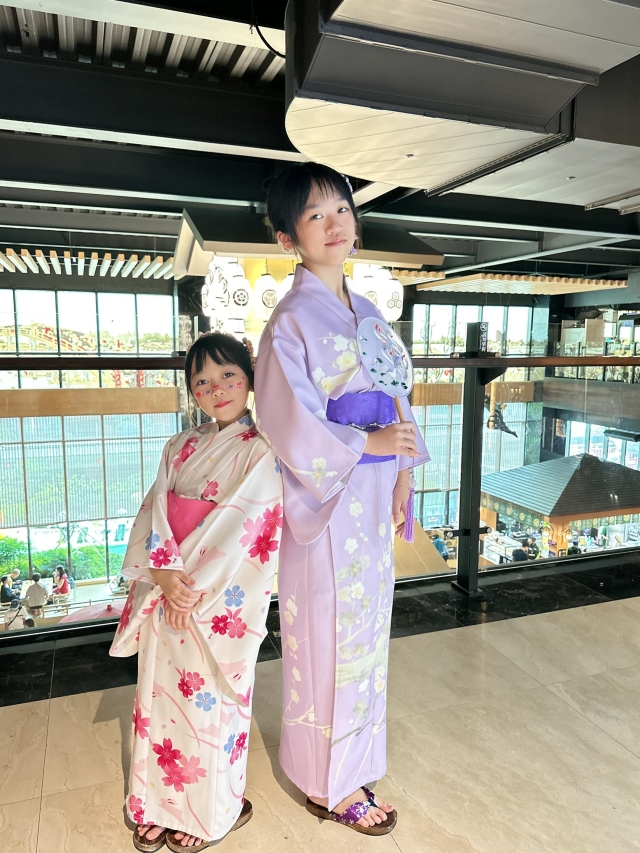 姐妹穿和服 -【手信霧隱城】夏の浴衣祭