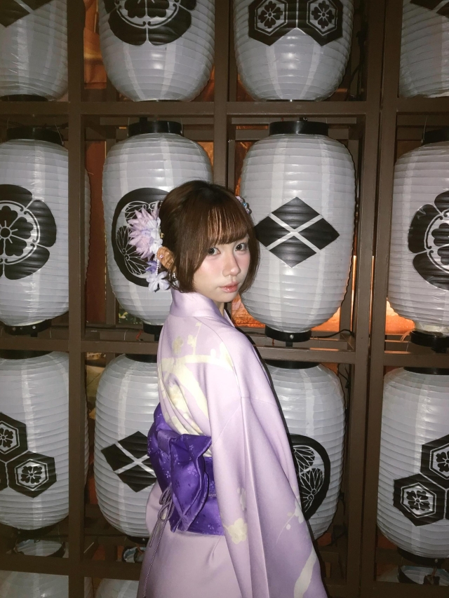 溫柔系紫色和服-【手信霧隱城】夏の浴衣祭