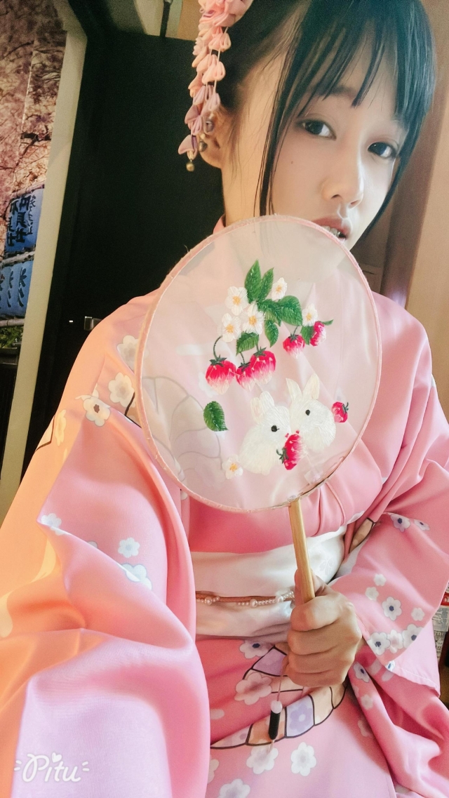 漂亮的粉紅色和服-【手信霧隱城】夏の浴衣祭