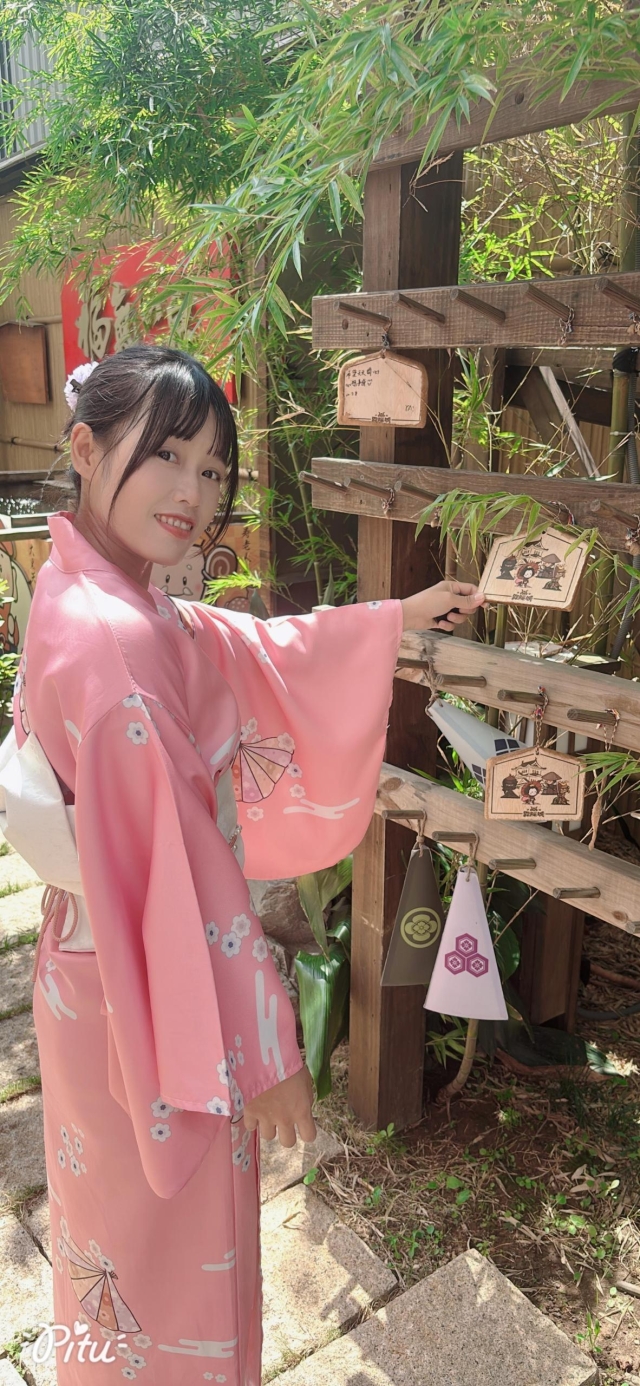 漂亮的粉紅色和服-【手信霧隱城】夏の浴衣祭