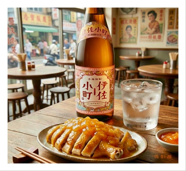 橙意十足：伊佐小町與黃金白斬雞的花果香圓舞曲-日本燒酎 × 台灣小吃