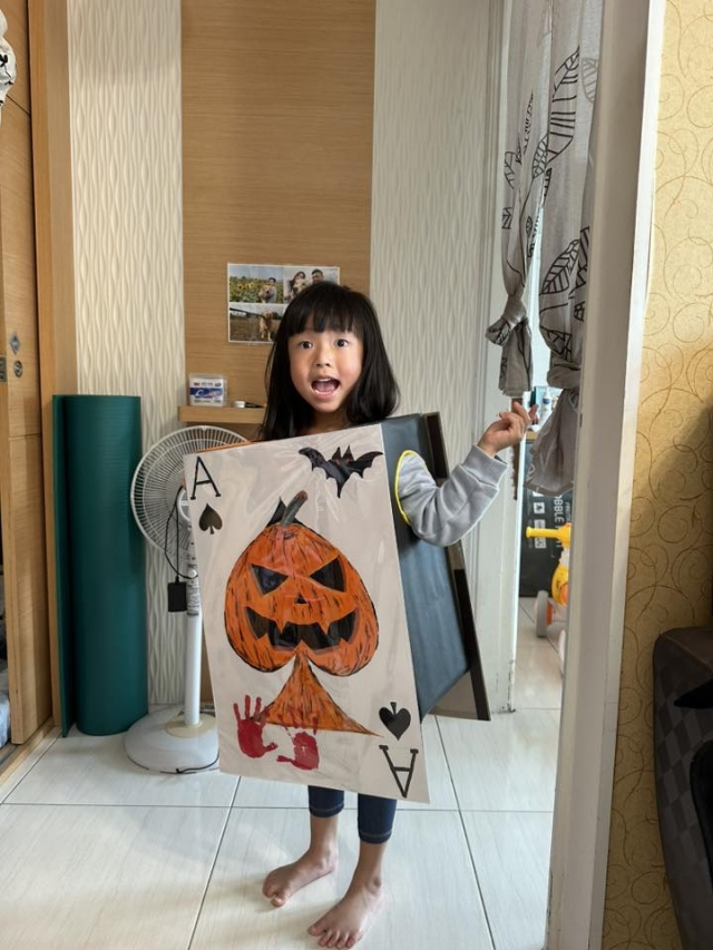 萬聖誕邪惡黑桃A撲克牌-「紙箱變裝大賽」人氣王投票