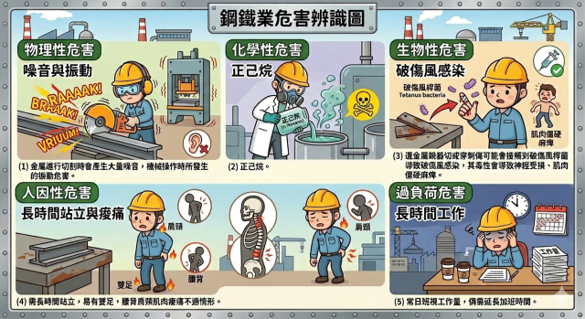 鋼鐵業製成圖-【2026 德霖 AI 圖像應用賽：讓 AI 成為職護最強助手】
