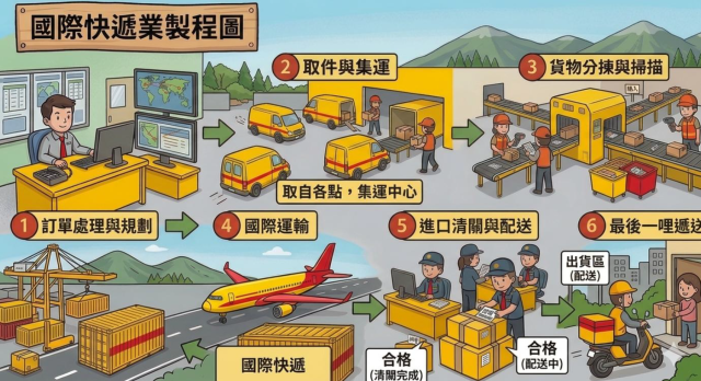 國際快遞業製程-【2026 德霖 AI 圖像應用賽：讓 AI 成為職護最強助手】