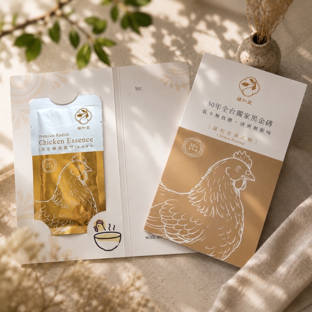 食22-1 蘊和堂-老菜脯黑金磚滴雞精-2026 臺中市政府青年創業品牌推廣計畫-十大新創之星網路票選